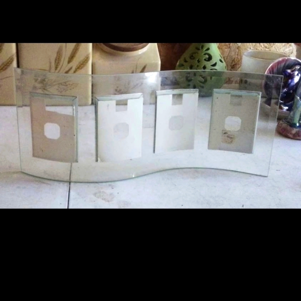 New Curved Glass Photo Frame